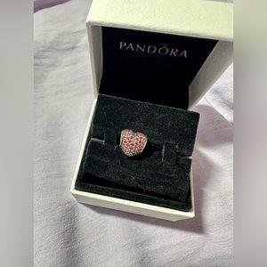 Pandora pave heart charm